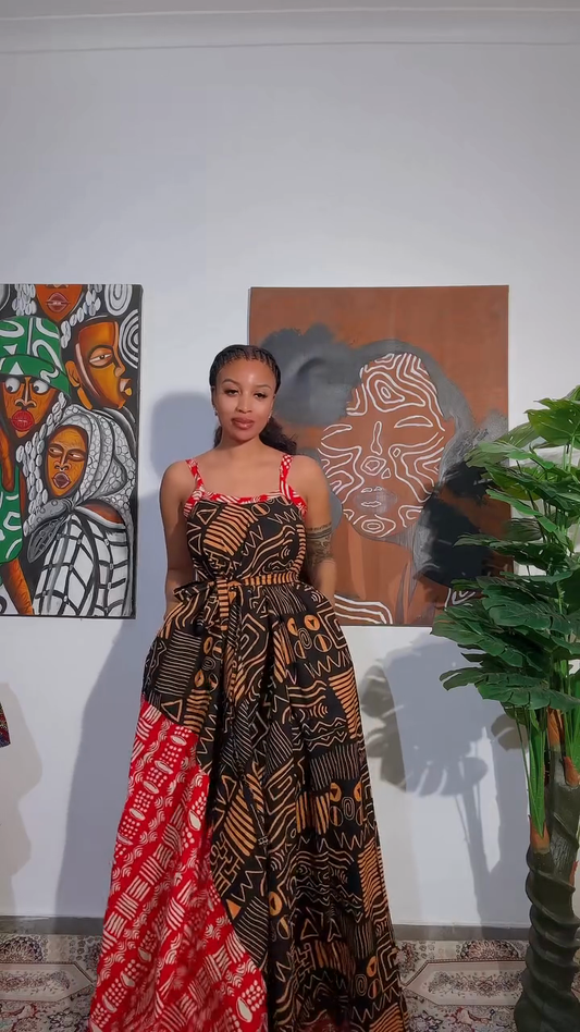 African - Print Maxi Dress